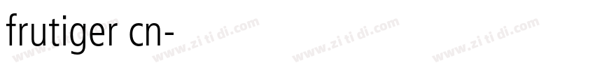 frutiger cn字体转换